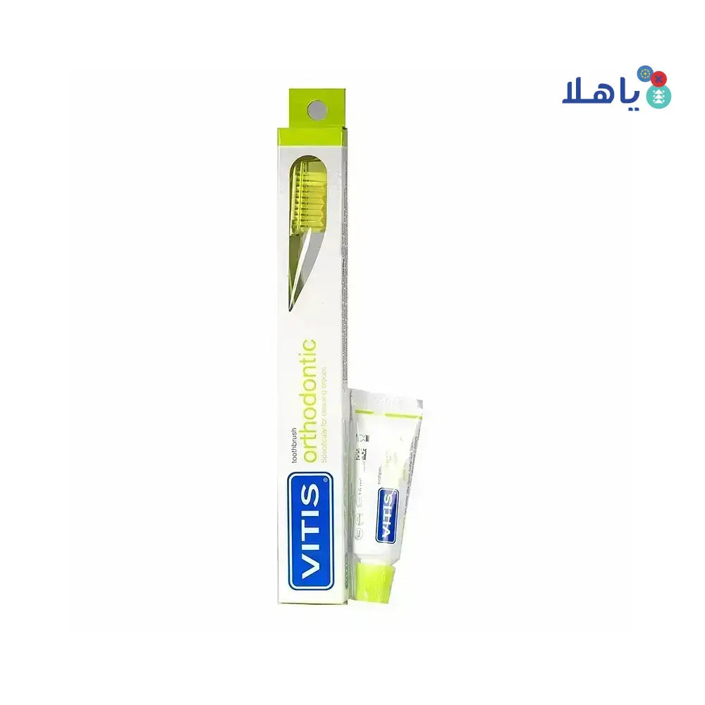 Vitis Orthodontic Toothbrush + Toothpaste 15Ml