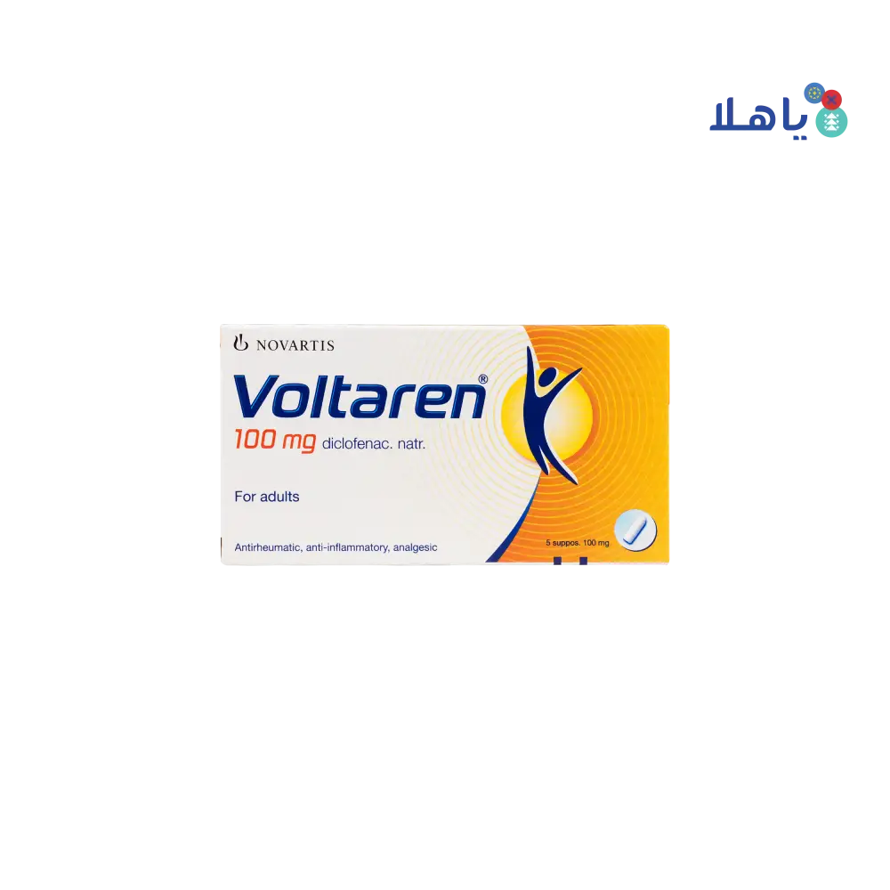 VOLTAREN 100MG 5 SUP