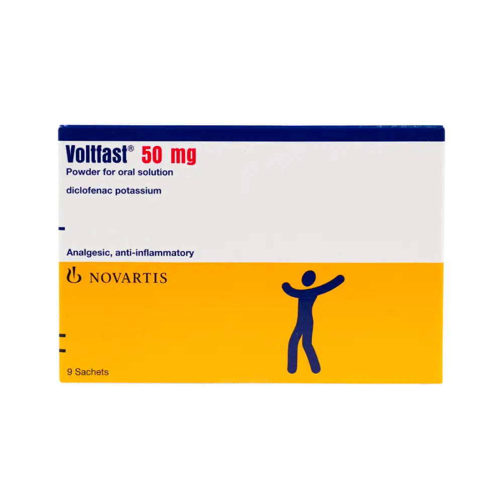 VOLTFAST 50 MG 9 SACHETS