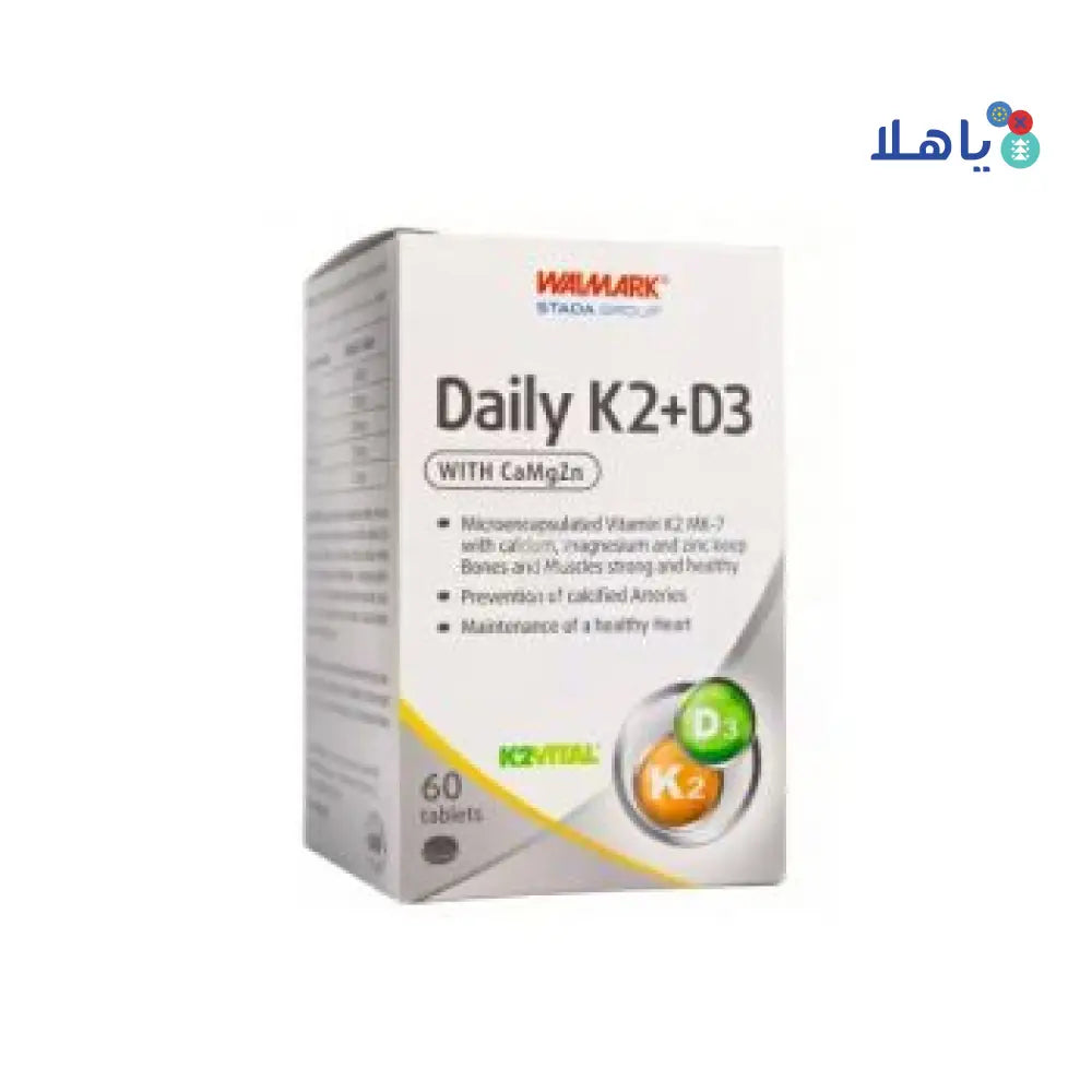 WALMARK DAILY K2+D3 WITH CaMgZn 60 tab