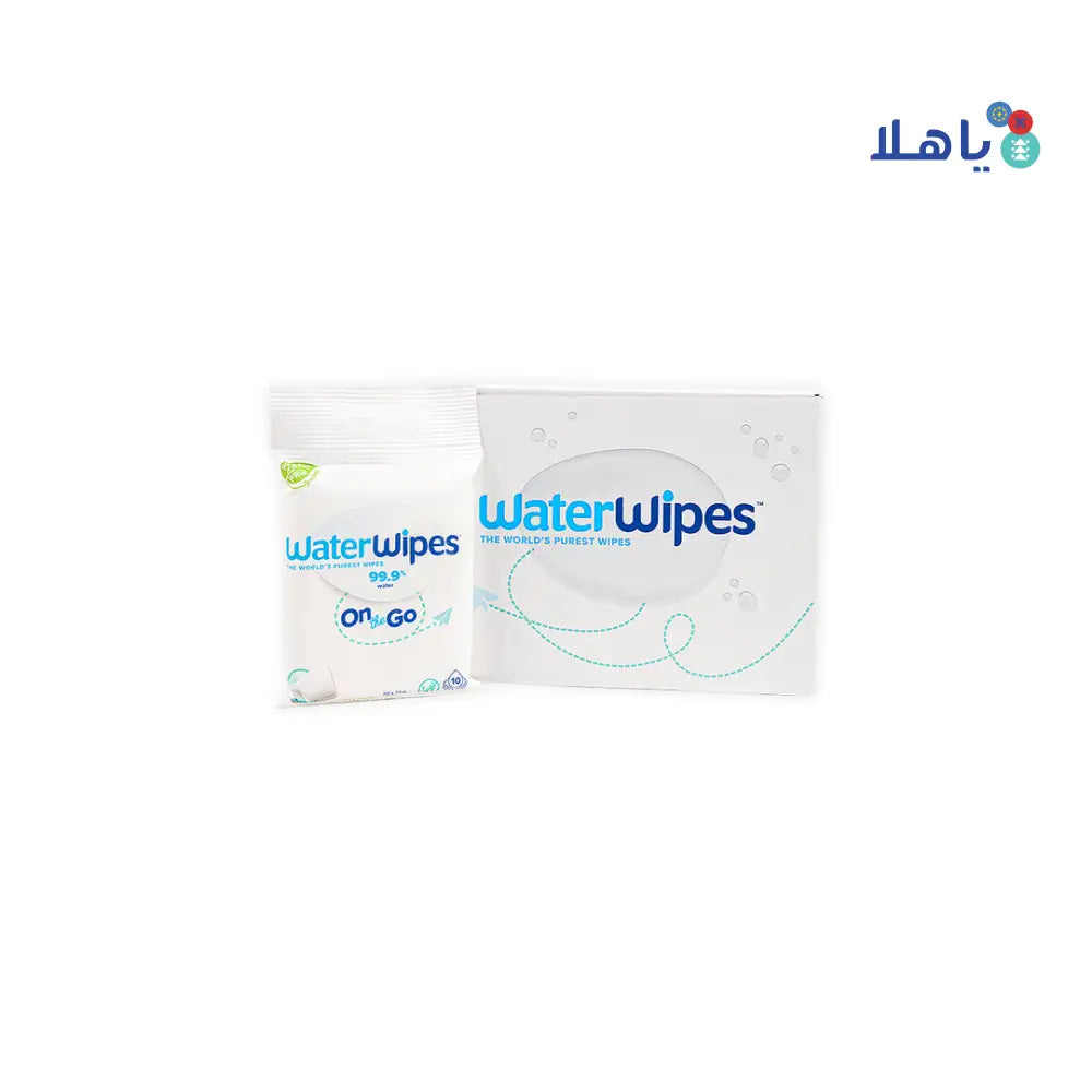 Water Wipes On The Go 10 Packs X 10 Wipes - Carton