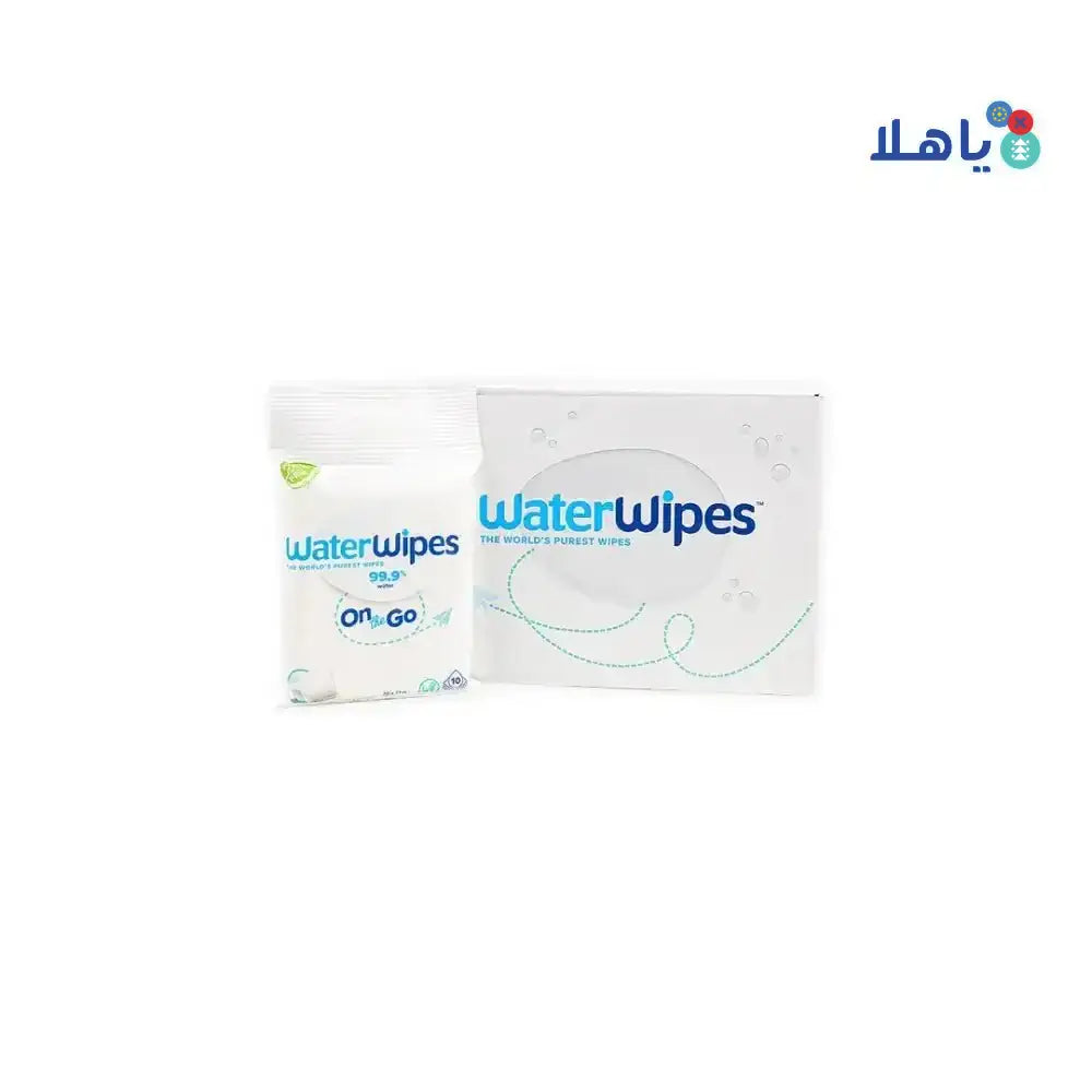 Water Wipes - Water Wipes On The Go 10 Packs X 10 Wipes - Carton - Pharmazone - 