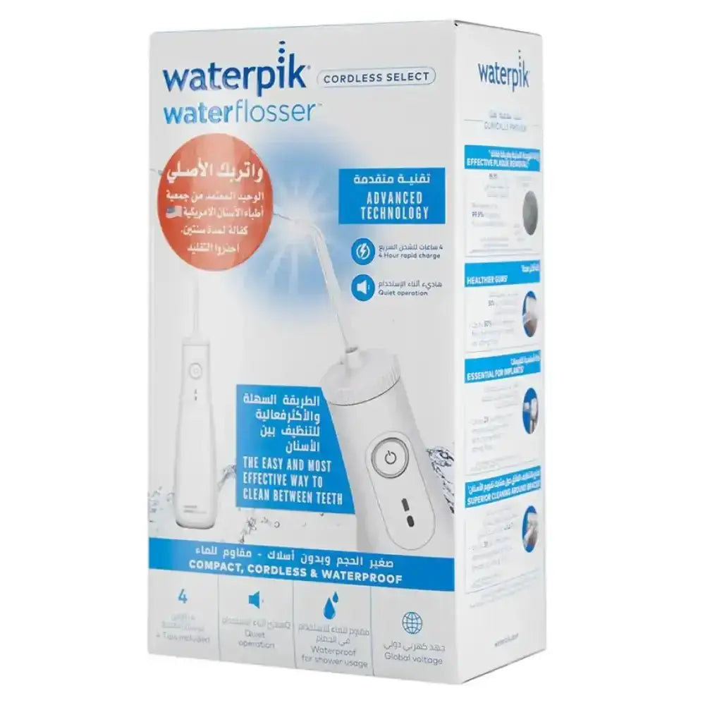 WATERPIK - Waterpik Cordless Select Water Flosser White - WF 10ME010 - Pharmazone - 