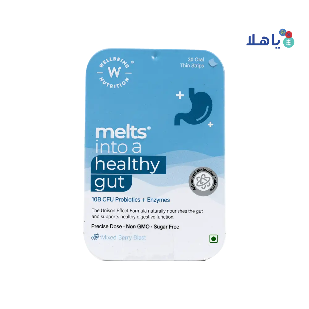 Well Being Melts Into a Healthy Gut 30 Strips