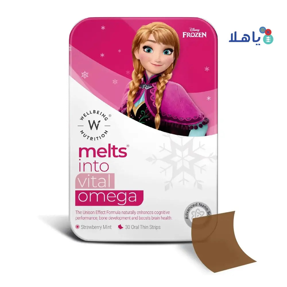 Well Being Melts Into Kids Vital Omega 30 Strips-Girl