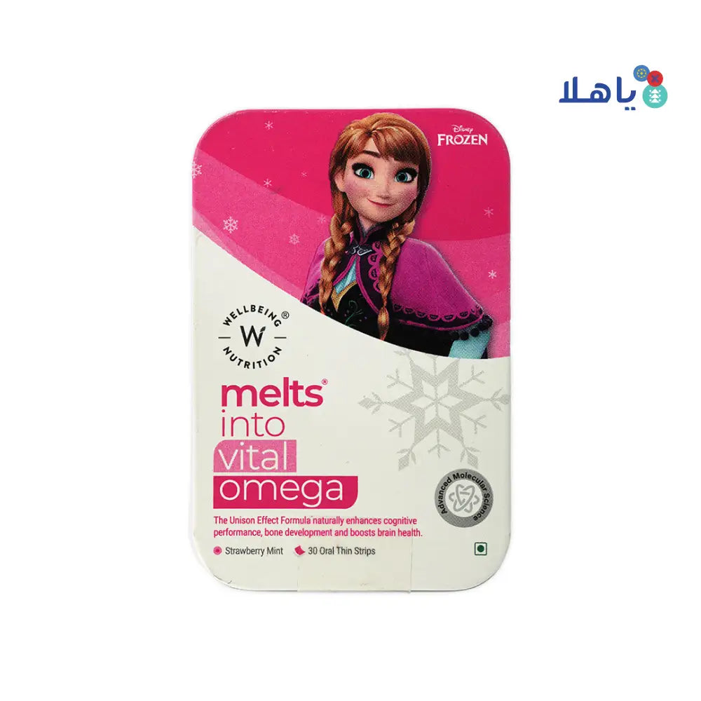 Well Being Melts Into Kids Vital Omega 30 Strips-Girl