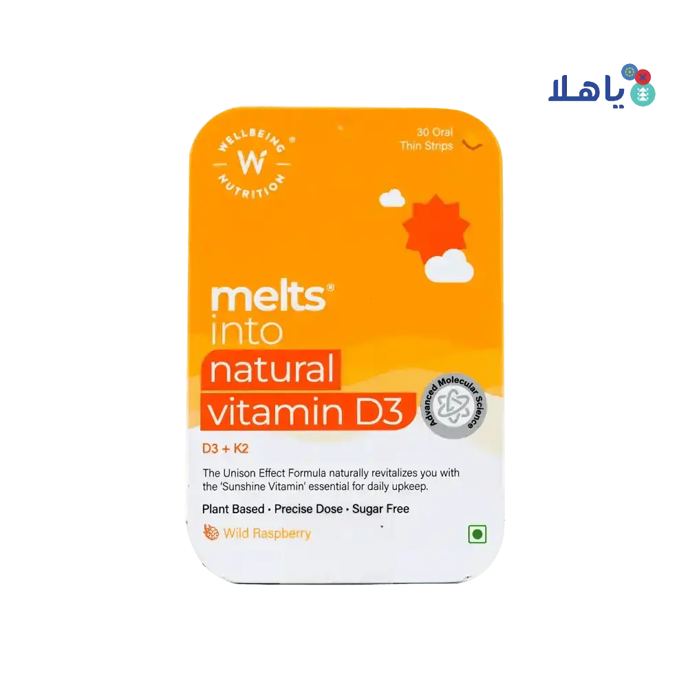 Well Being - Well Being Melts Into Natural Vit D3 30 Strips - Pharmazone - 