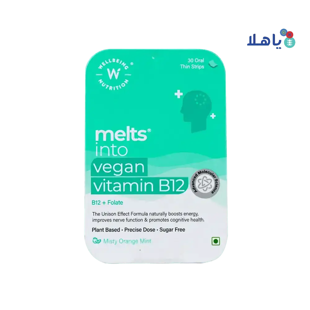 Well Being - Well Being Melts Into Vegan Vitamin B12 30 strips - Pharmazone - 