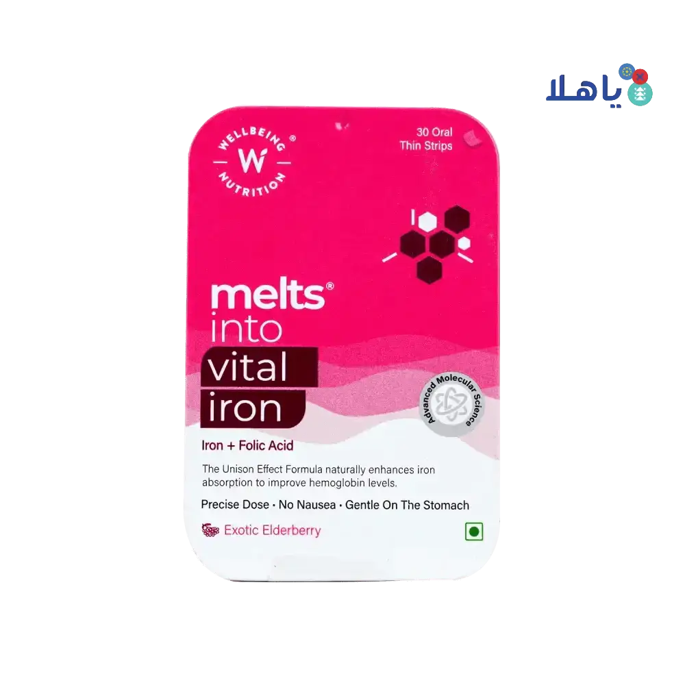 Well Being - Well Being Melts Into Vital Iron 30 Strips - Pharmazone - 