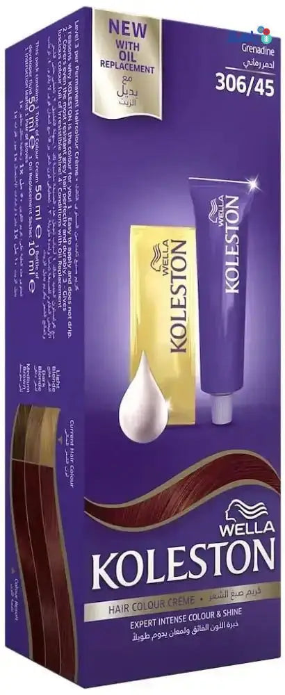 Wella dye - Wella Koleston 2000 Tube No. 306/45 - Grenadine - Pharmazone - 