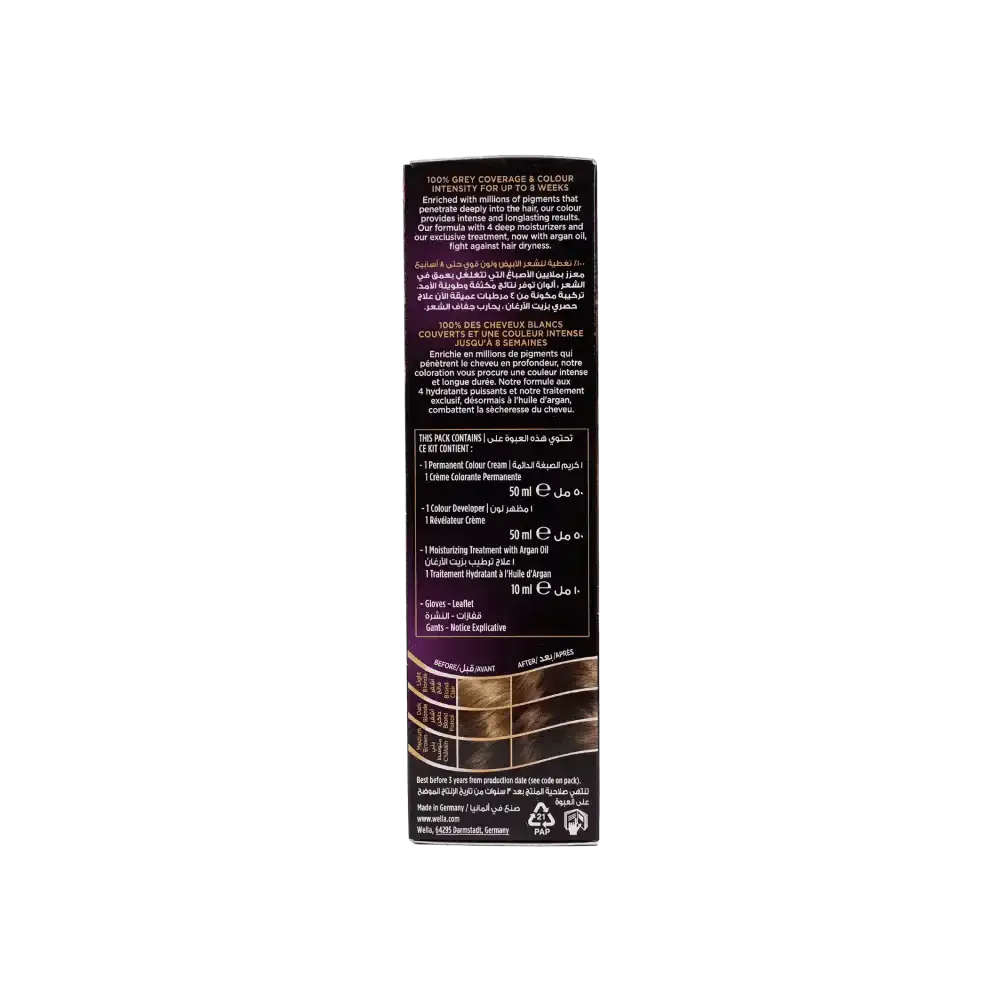 Wella dye - Wella Koleston 2000 Tube No. 306/7 - Chocolate Brown - Pharmazone - 