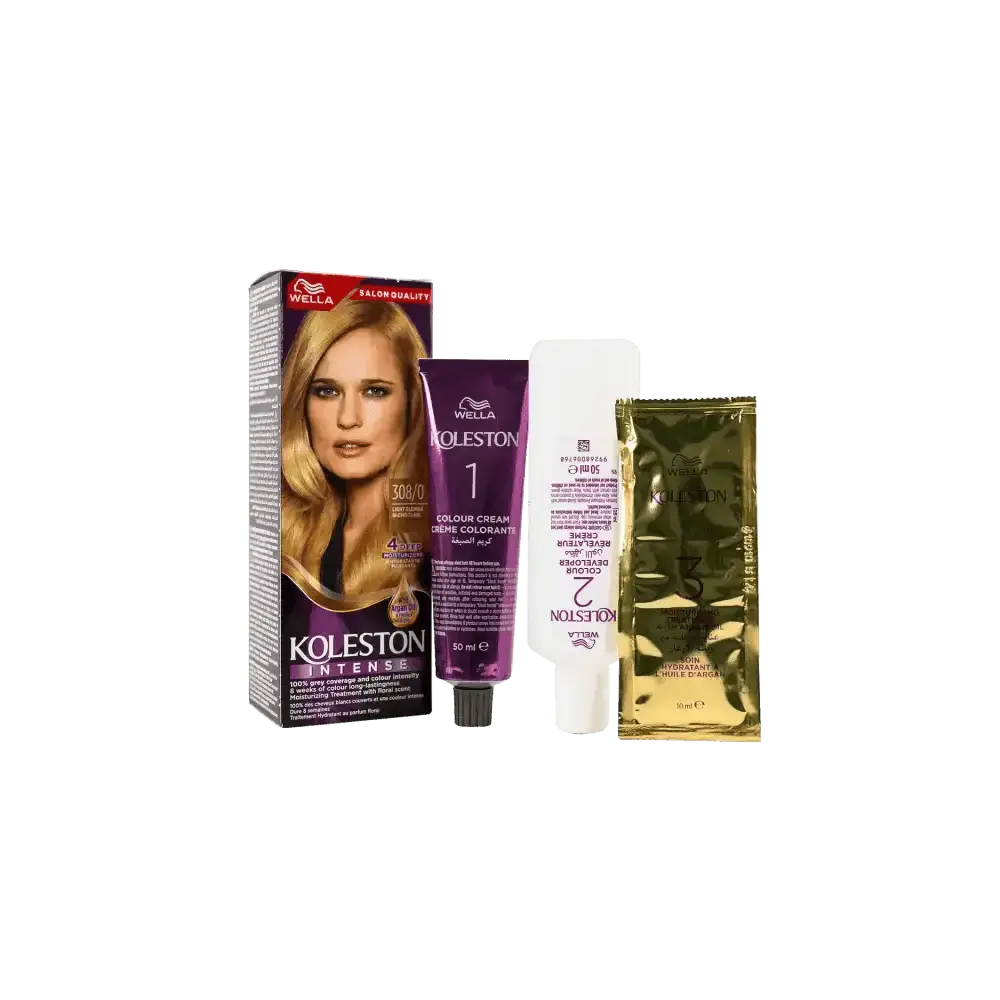 Wella dye - Wella Koleston 2000 Tube No. 308/0 - Light Blonde - Pharmazone - 