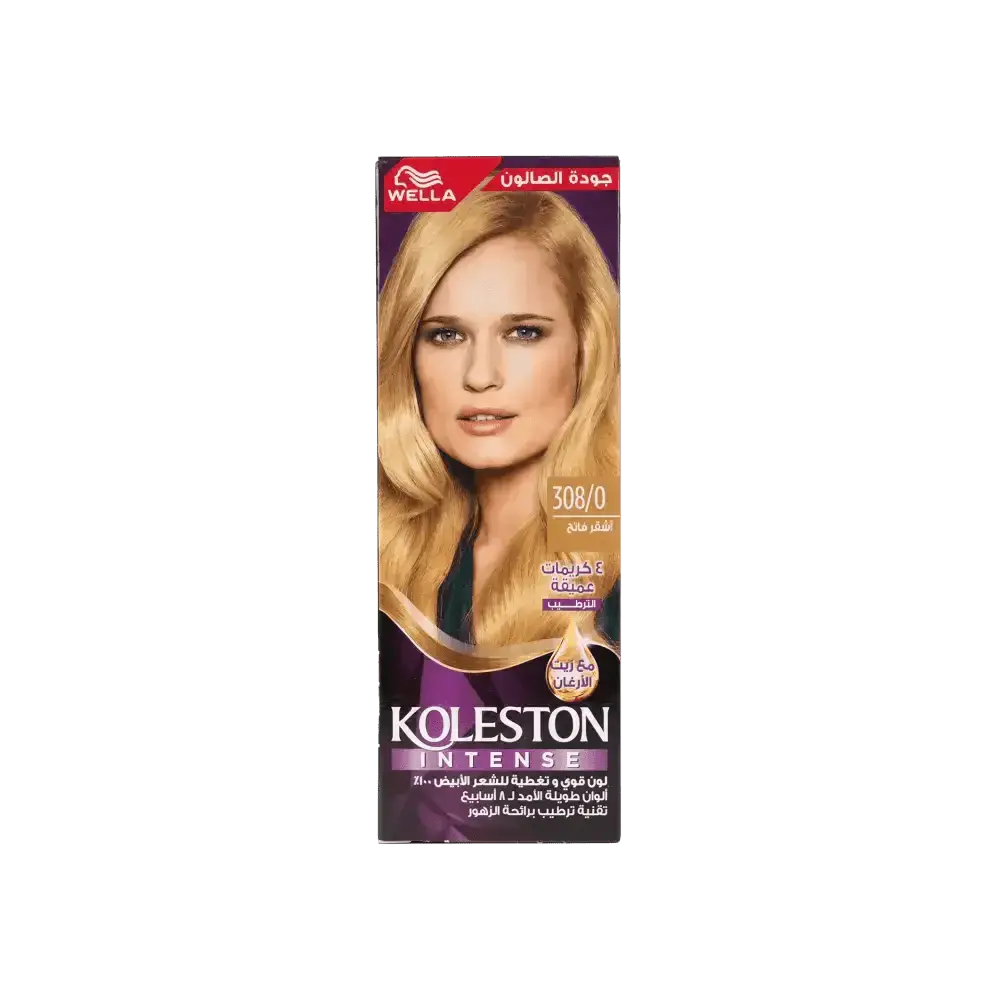 Wella dye - Wella Koleston 2000 Tube No. 308/0 - Light Blonde - Pharmazone - 