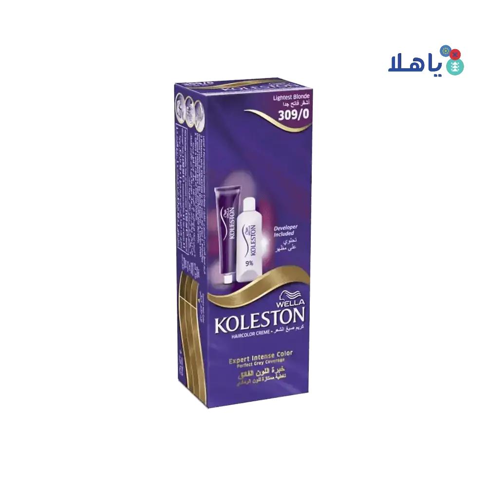 Wella dye - Wella Koleston 2000 Tube No. 309/0 - Lightest Blonde - Pharmazone - 