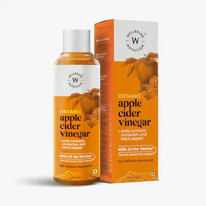 Wellbeing Organic Apple Cider Vinegar 500ml-Amla & Turmeric