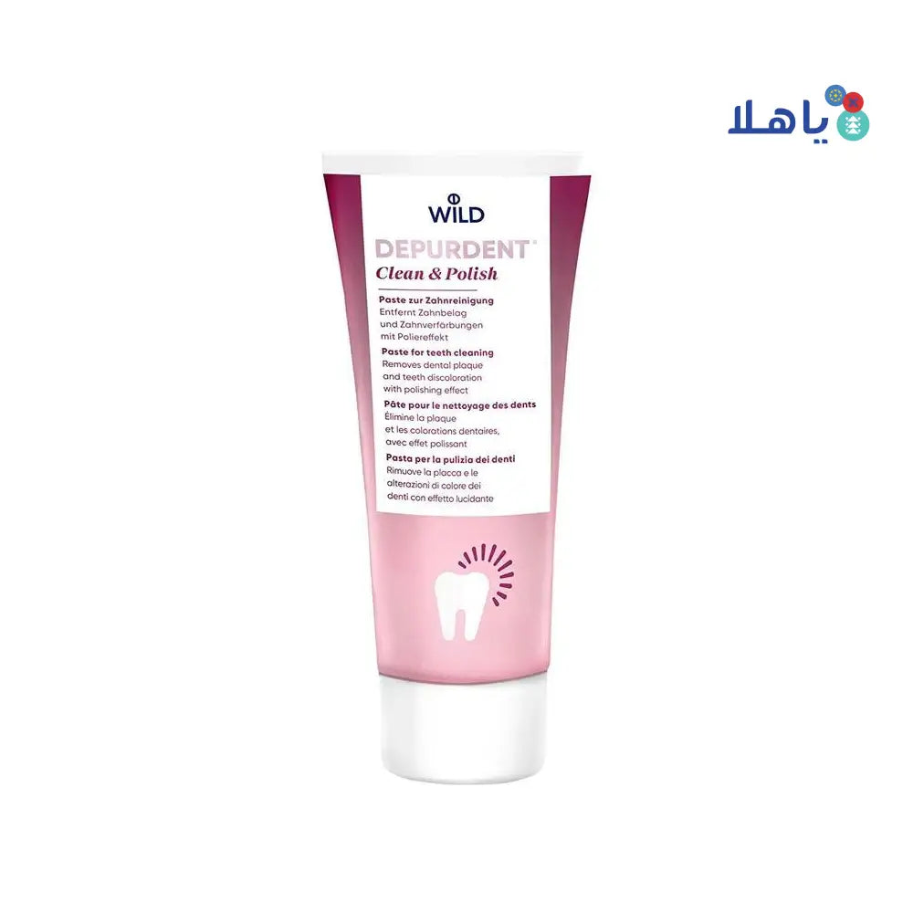 WILD DEPURDENT CLEAN & POLISH TOOTHPASTE 75ML