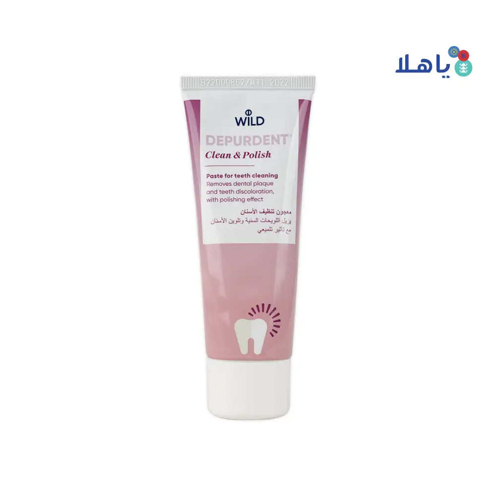 WILD DEPURDENT CLEAN & POLISH TOOTHPASTE 75ML