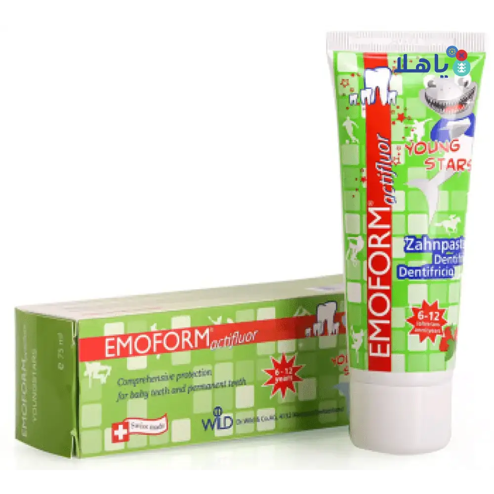 WILD PHARMA - WILD EMOFORM ACTIFLUOR YOUNG STAR TOOTHPASTE 75ML - Pharmazone - 