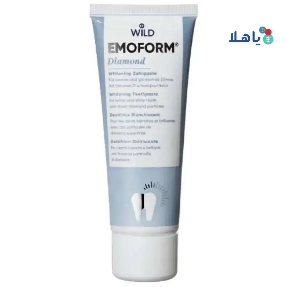 WILD PHARMA - WILD EMOFORM DIAMOND WHITENING TOOTHPASTE 75ML - Pharmazone - 