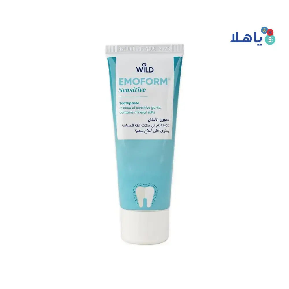 WILD PHARMA - Wild Emoform Sensitive Toothpaste 75ml - Pharmazone - 