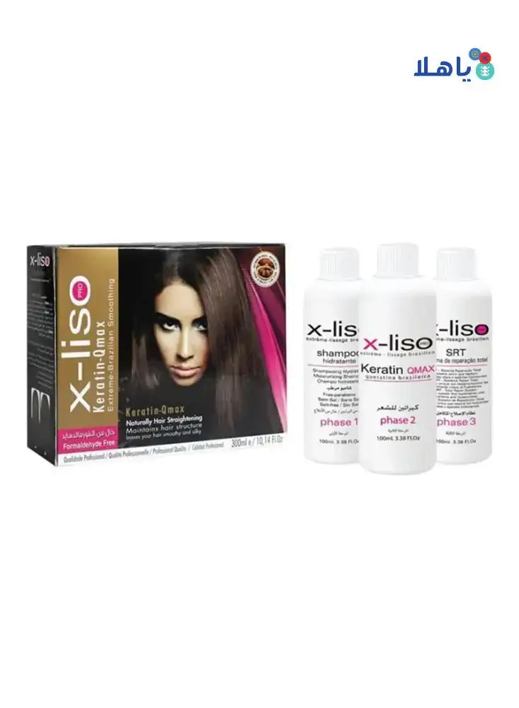 X - Liso - X - Liso Keratin Qmax Kit 3X100Ml - Pharmazone - 