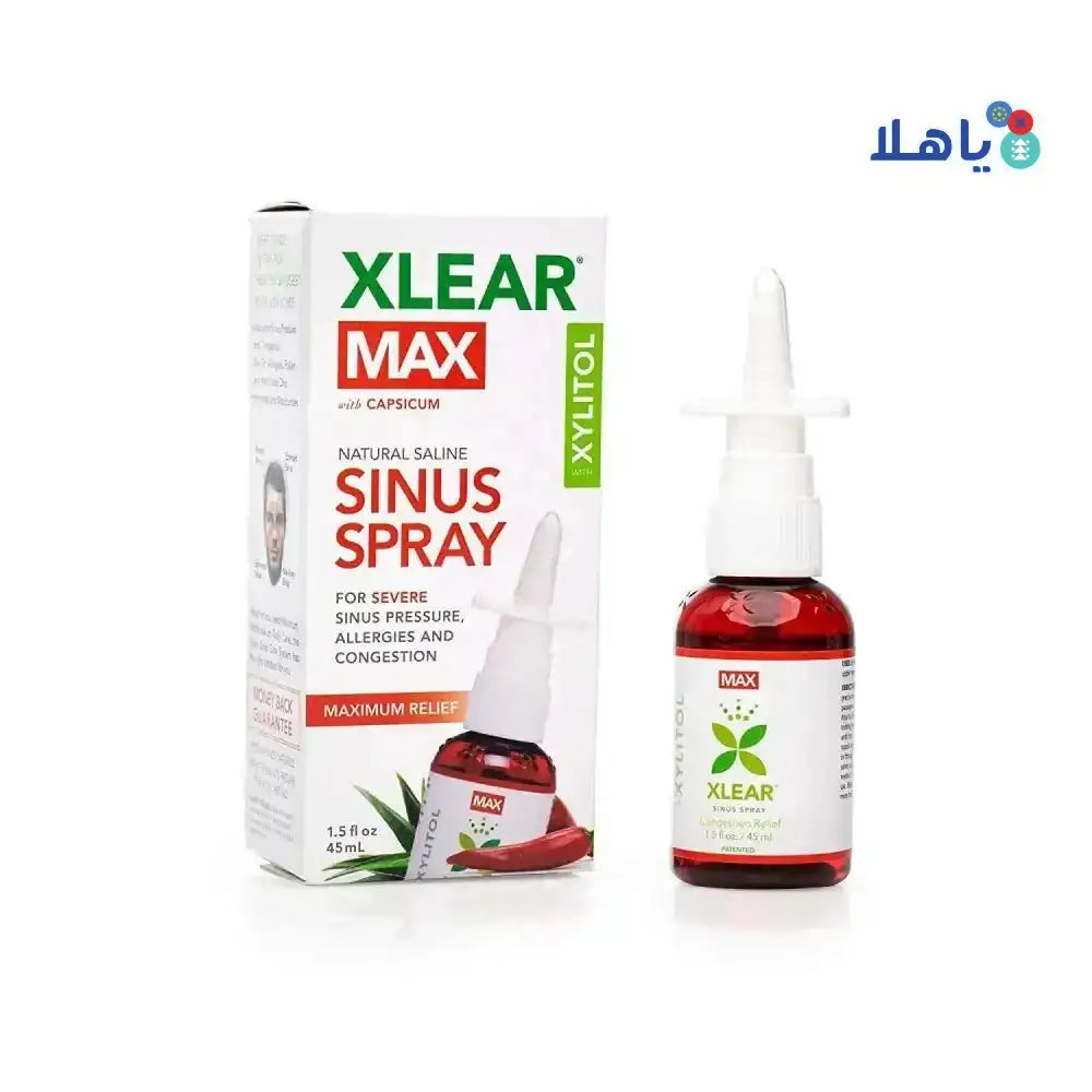 XLEAR - XLEAR MAX SINUS SPRAY - CAPSICUM 45ML - Pharmazone - 