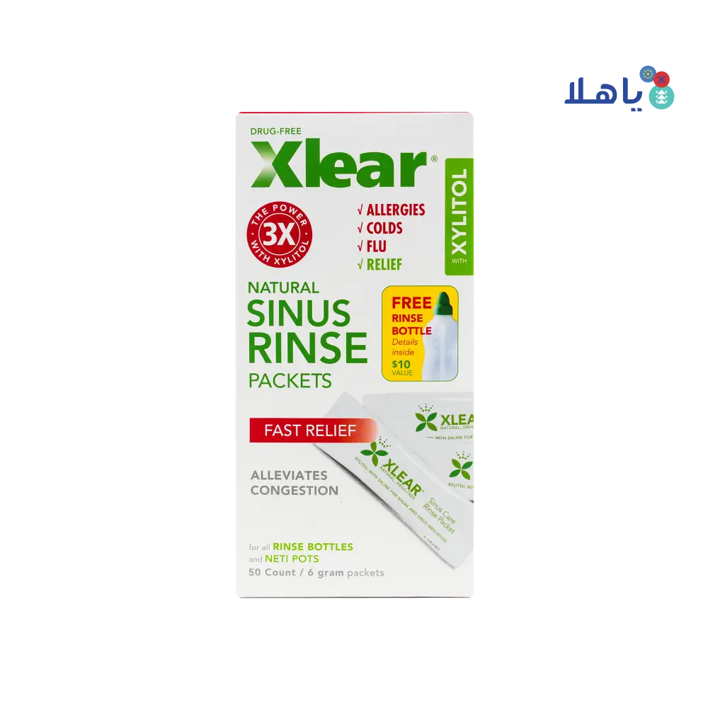 XLEAR NATURAL SINUS RINSE 6GM X 50 PACKETS