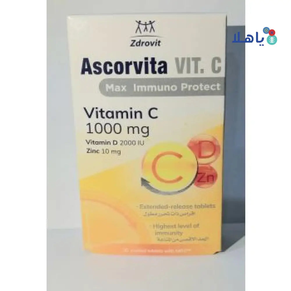 ZDROVIT ASCORVITA VIT C 1000MG 30TAB