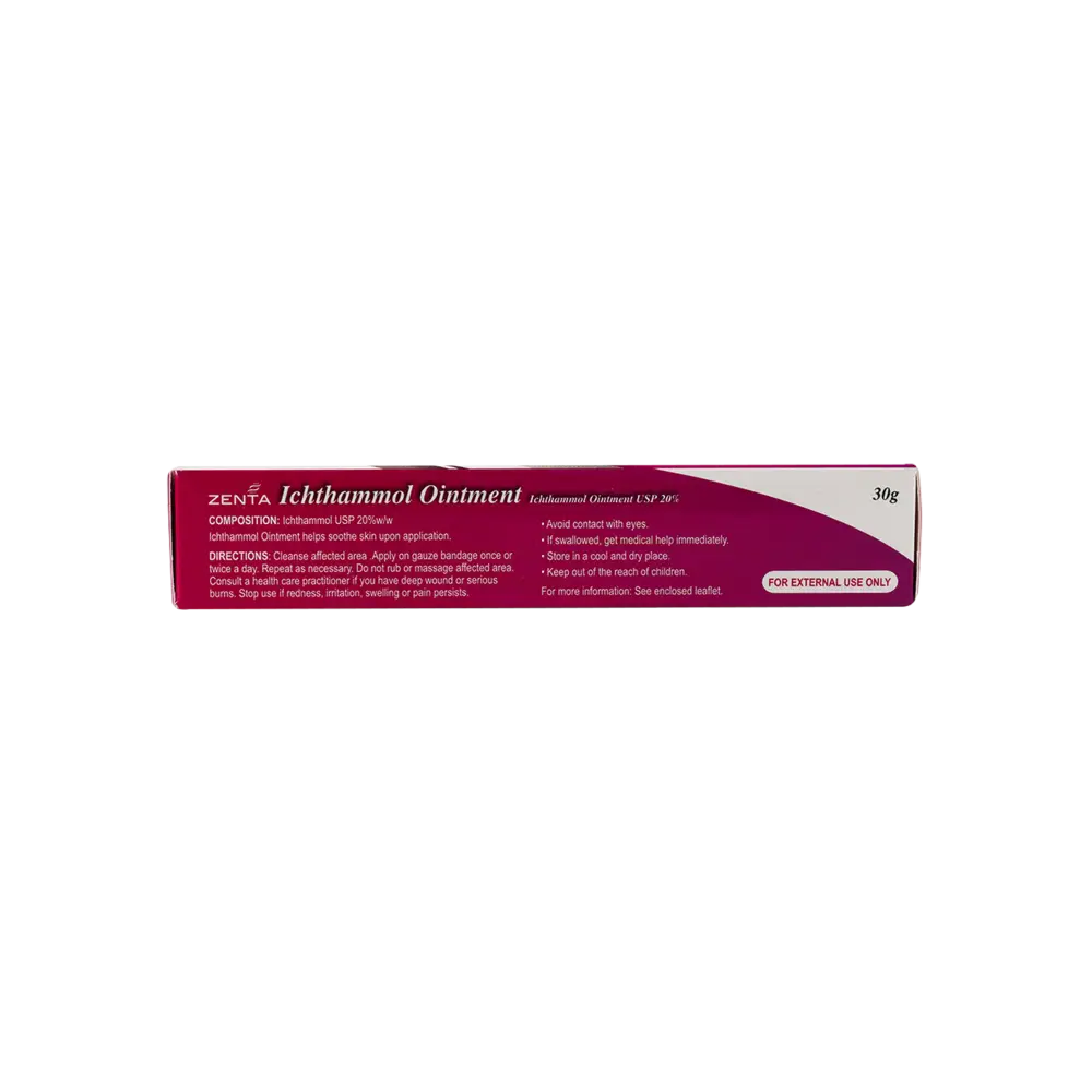 ZENTA ICHTHAMMOL 20% OINTMENT 30G