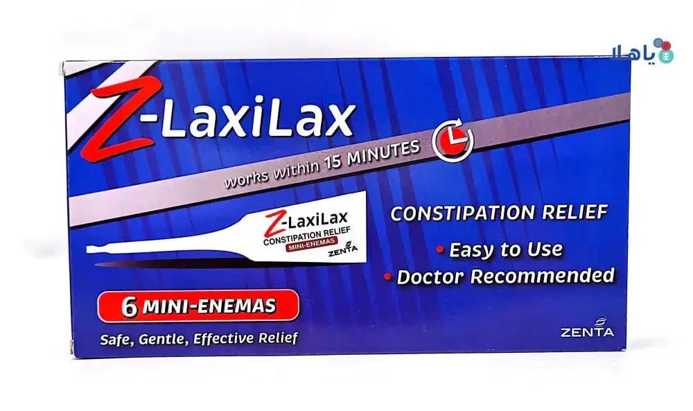 ZENTA - ZENTA Z - LAXILAX CONSTIPATION RELIEF 6 MINI - ENEMAS - Pharmazone - 