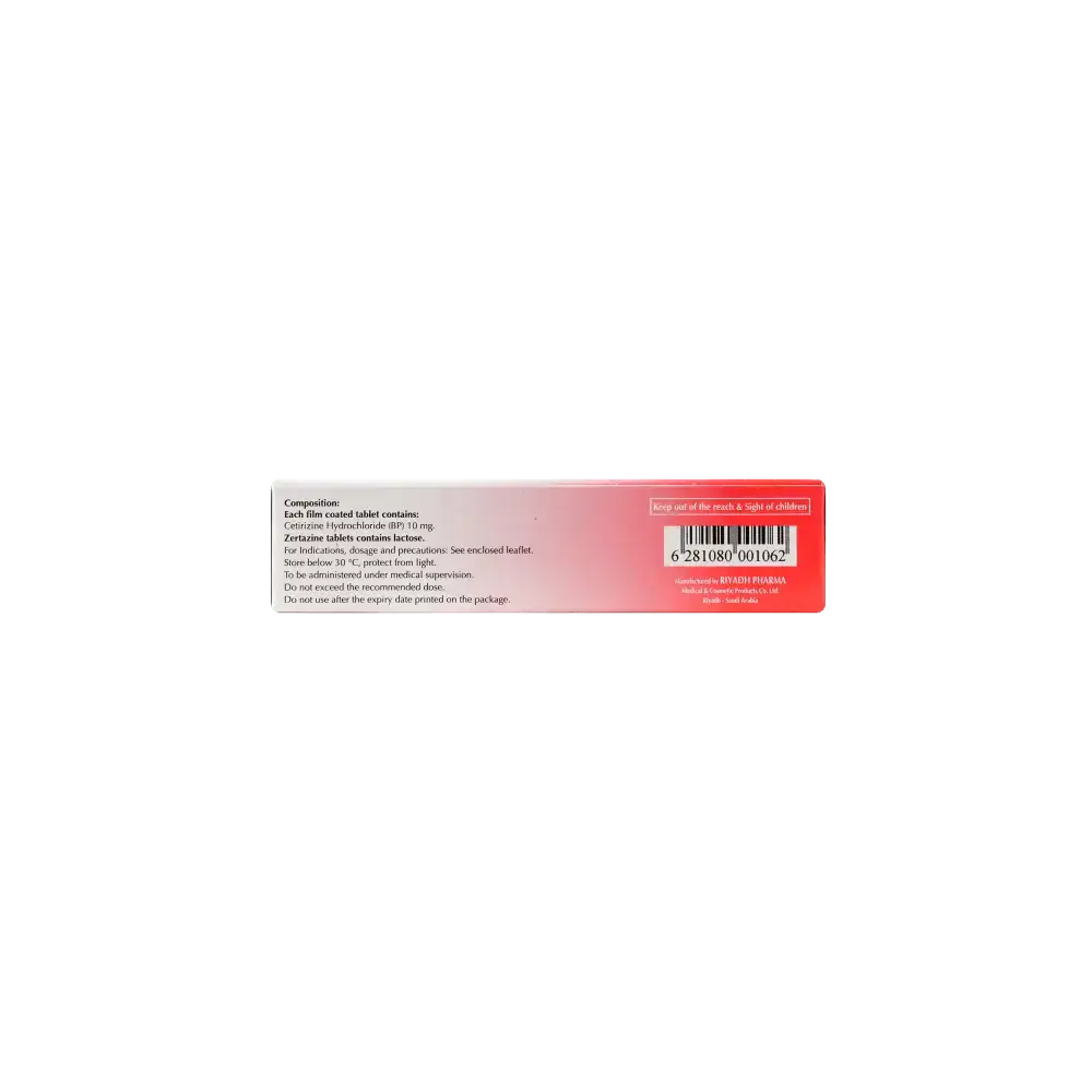 RIYADH PHARMA - Zertazine 10Mg 20Tab - Pharmazone - 