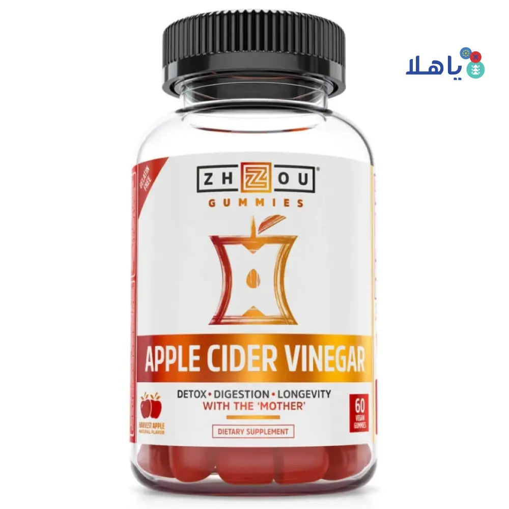 ZHOU APPLE CIDER VINEGAR 60 GUMMIES