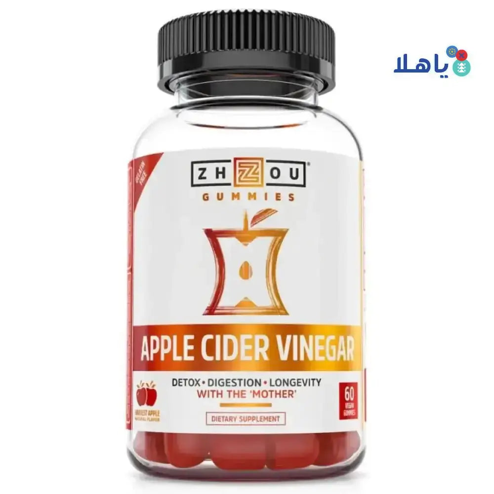 ZHOU - ZHOU APPLE CIDER VINEGAR 60 GUMMIES - Pharmazone - 