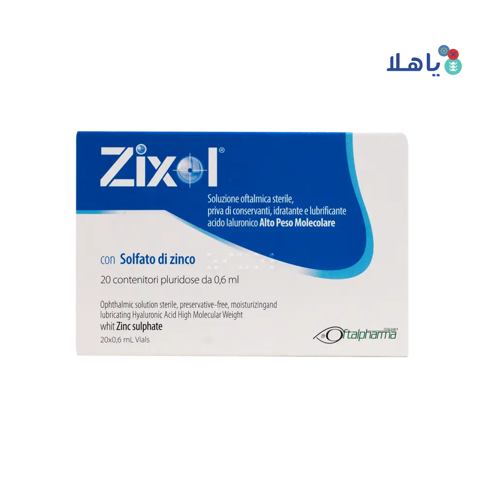 ZIXOL EYE DROPS 20 VIALS