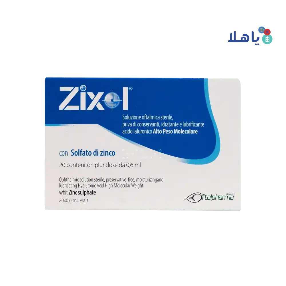 OFTALPHARMA SRL - Zixol Eye Drops 20 Vials - Pharmazone - 