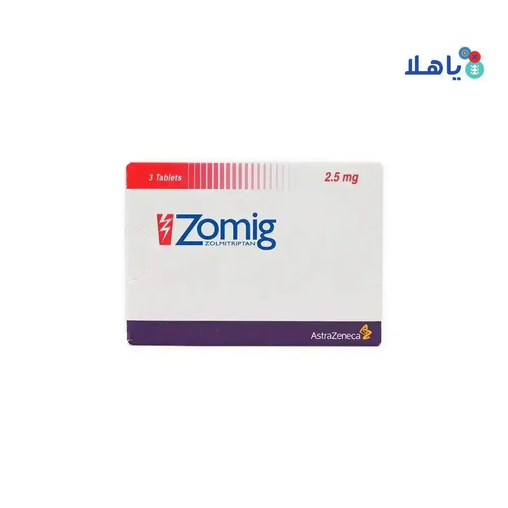 ASTRA ZENECA - ZOMIG 2.5MG 3 TAB - Pharmazone - 