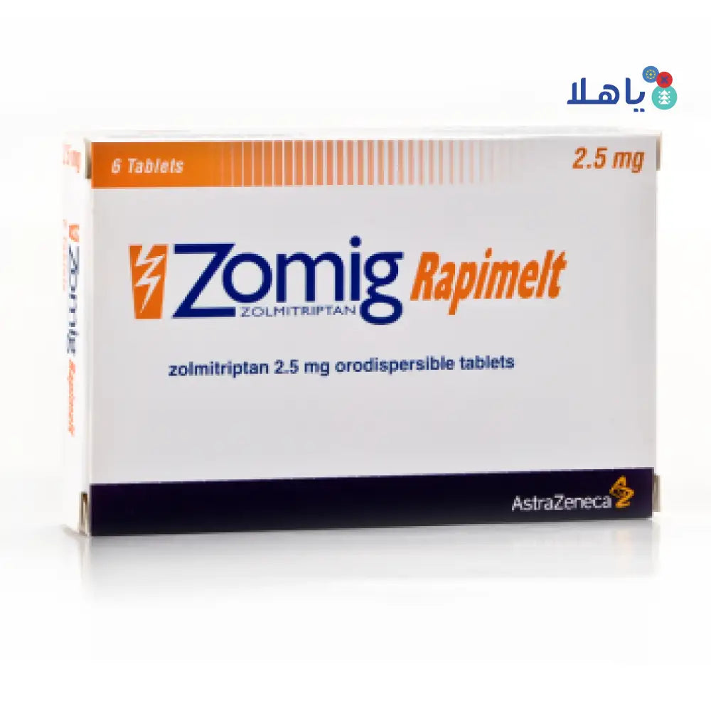 ZOMIG RAPIMELT 2.5MG 6 TAB