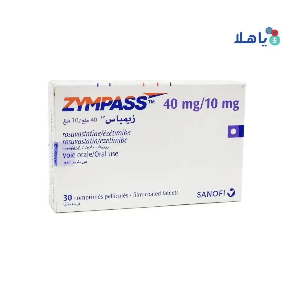 SANOFI Pharma - ZYMPASS 40MG/10MG 30 TABLETS - Pharmazone - 