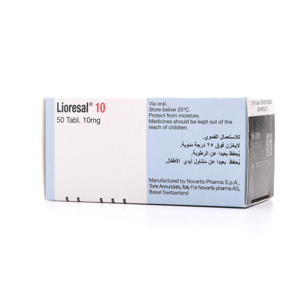 LIORESAL 10MG 50 TABLETS
