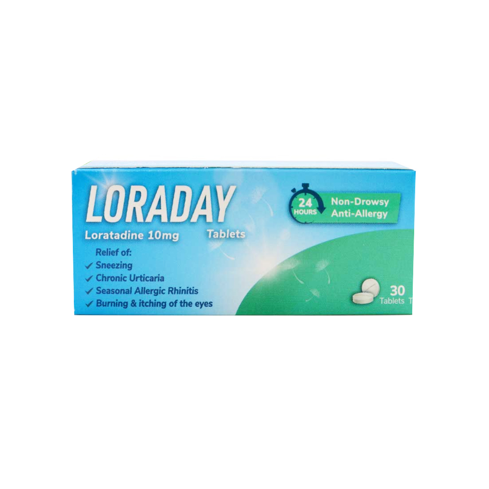 LORADAY 10MG 30 TAB – Pharmazone
