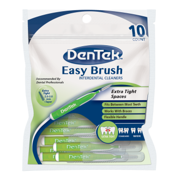 DENTEK EASY BRUSH EXTRA TIGHT SPACE 10PCS