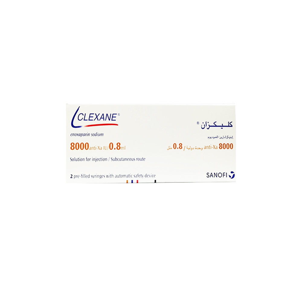 CLEXANE 80MG/0.8ML 2 SYRINGE