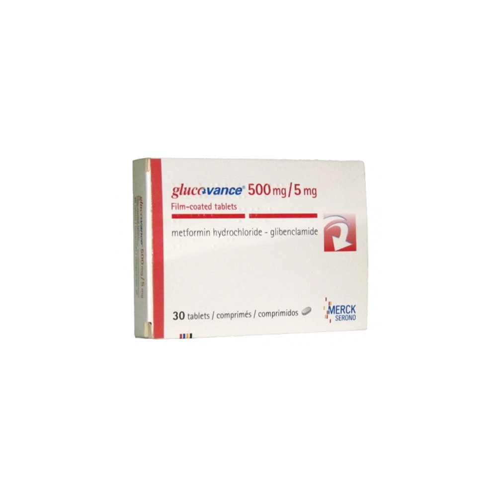 GLUCOVANCE 500MG/5MG 30 TABLETS – Pharmazone