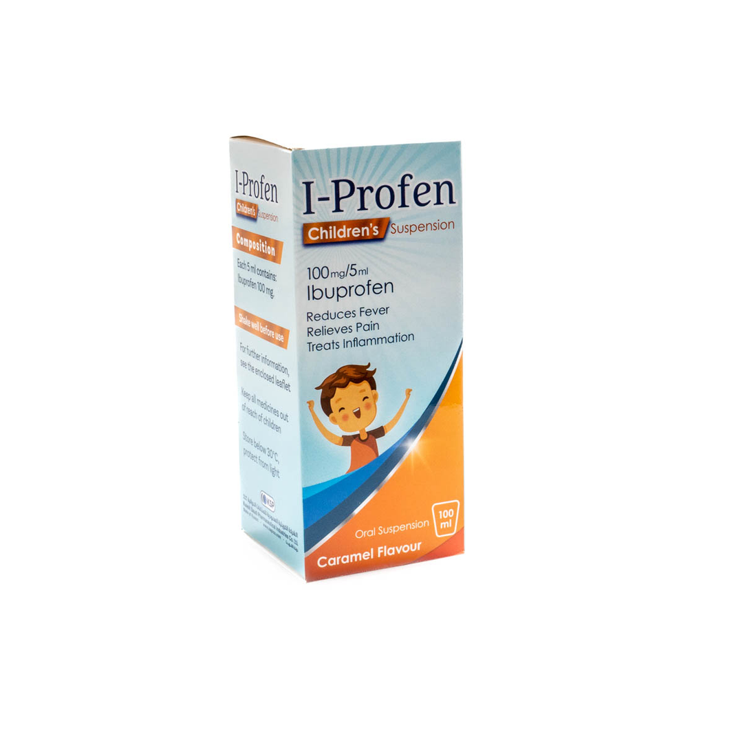 اى- بروفين 100مج/5مل 100 مل معلق – Pharmazone
