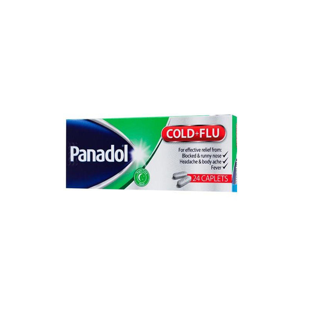 PANADOL COLD & FLU 24 CAP-GREEN – Pharmazone