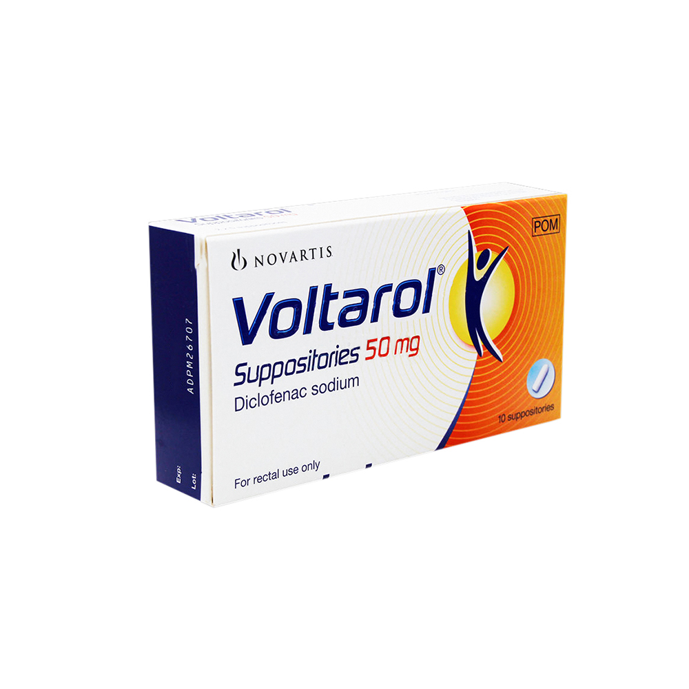 VOLTAREN 50MG 10 SUP