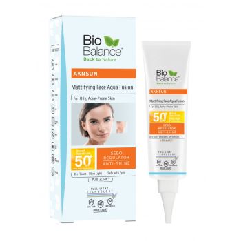 BIO BALANCE SPF50+ AKNSUN MATTIFYNIG FACE AQUA FUSION 40ML