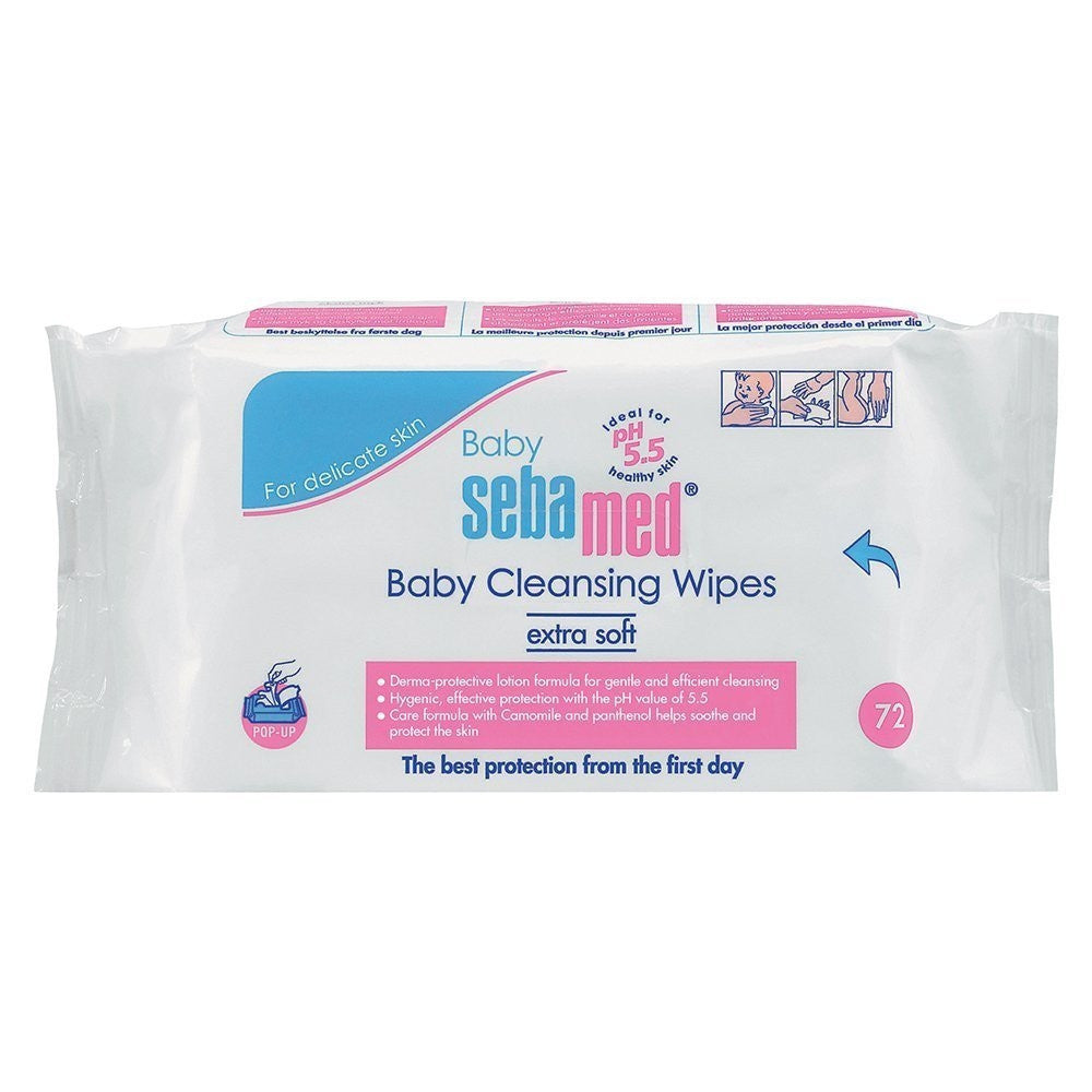 SEBAMED BABY CLEANSING WIPES 72PCS