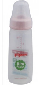 PIGEON PLASTIC BOTTLE 200 ML-KPP CLEAR(26009)