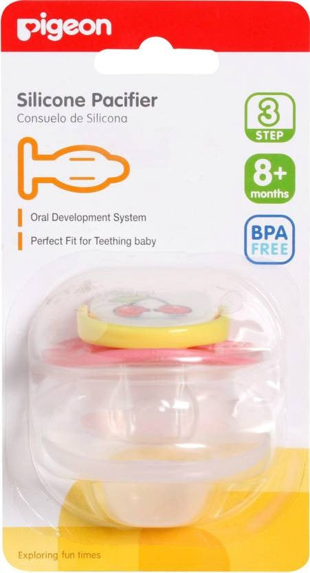 PIGEON SILICONE PACIFIER STEP-3 MONTHS 8+ 13681